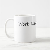 Arbeitsharter Snack oft - Motivation Kaffeetasse (Links)
