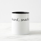 Arbeitsharter Snack oft - Motivation Tasse (Zentrum)