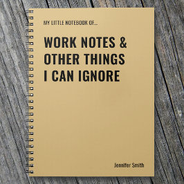 Arbeitshinweise und andere Dinge Witziges Zitat Notizblock