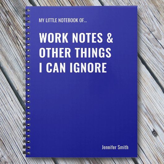 Arbeitshinweise und andere Dinge Witziges Zitat Notizblock