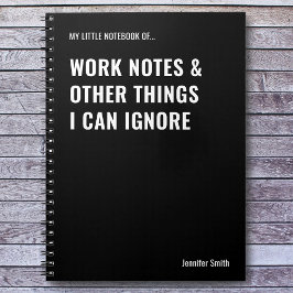 Arbeitshinweise und andere Dinge Witziges Zitat Notizblock