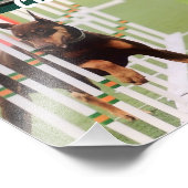 Arbeitshund Fotodruck (Ecke)