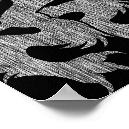 Arbeitsinstrumente und Löwen Poster (Ecke)