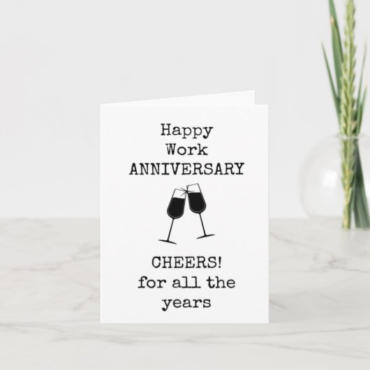 Arbeitsjubiläum, Kollege, Freund, Chef, Beifall Dankeskarte (Vorderseite)