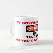 ARBEITSKAFFEE TASSE FUNNY SCHRITT OFF (Vorderseite Links)