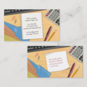 Arbeitskarte des Rechnungsbüros Visitenkarte (Vorne/Hinten)