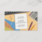 Arbeitskarte des Rechnungsbüros Visitenkarte (Vorderseite)