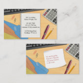 Arbeitskarte des Rechnungsbüros Visitenkarte (Vorne/Hinten)