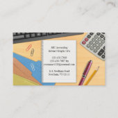 Arbeitskarte des Rechnungsbüros Visitenkarte (Vorderseite)