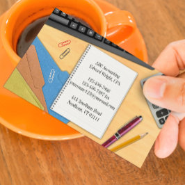 Arbeitskarte des Rechnungsbüros Visitenkarte