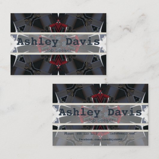 Arbeitskarten Visitenkarte (Vorne/Hinten)