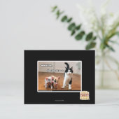 Arbeitskitte Postkarte (Stehend Vorderseite)