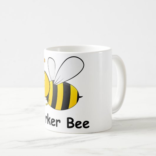 Arbeitskraft-Biene Kaffeetasse (VorderseiteRechts)