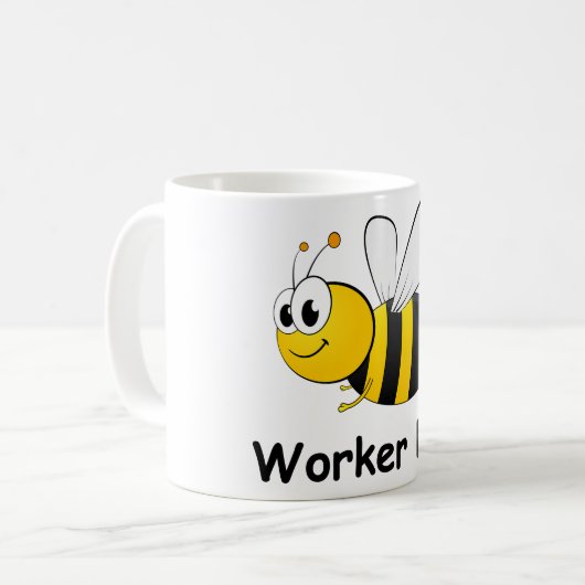 Arbeitskraft-Biene Kaffeetasse (Vorderseite Links)