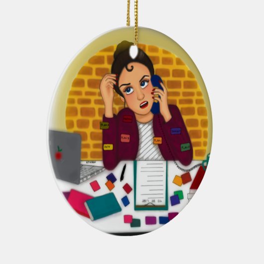 Arbeitskraft Keramik Ornament (Rechts)