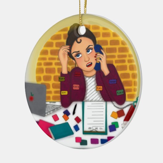 Arbeitskraft Keramik Ornament (Links)