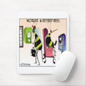Arbeitskraft und pensionierte Biene Mousepad (Mit Mouse)