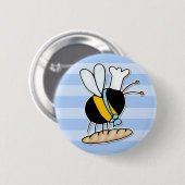 Arbeitskraftbiene - Bäcker Button (Vorne & Hinten)