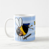 Arbeitskraftbiene - Polizeibeamte Kaffeetasse (Links)
