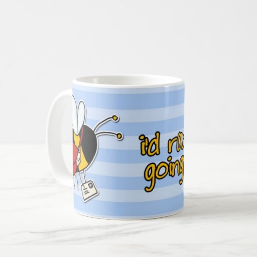 Arbeitskraftbiene - Postangestellter Kaffeetasse (Vorderseite Links)