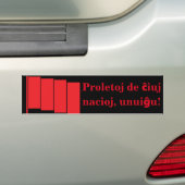 ARBEITSKRÄFTE DER WELT, VEREINIGEN! AUTOAUFKLEBER (Auf Auto)
