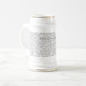 Arbeitskräfte der Welt, vereinigen! Stein Bierglas (Vorderseite Links)