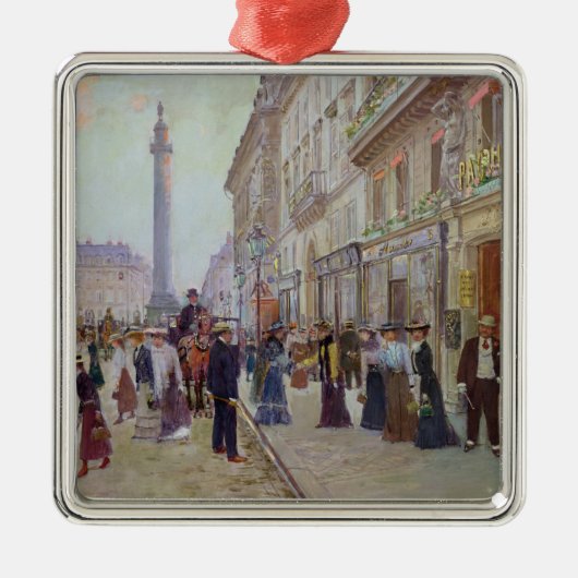 Arbeitskräfte, die den Maison Paquin verlassen Ornament Aus Metall (Vorne)