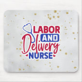 Arbeitskräfte- und Lieferkrankenversorgung Mousepad (Vorne)