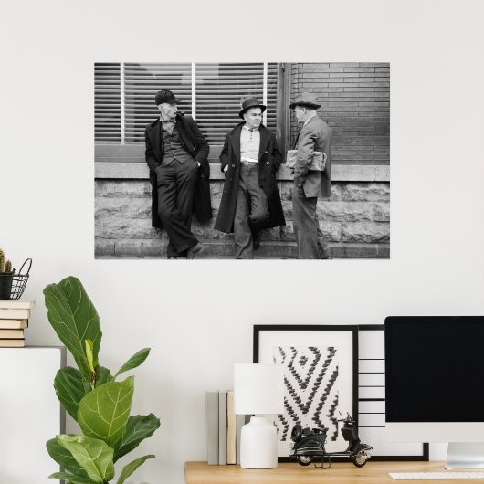 Arbeitslose Bergleute Poster (Heimbüro)