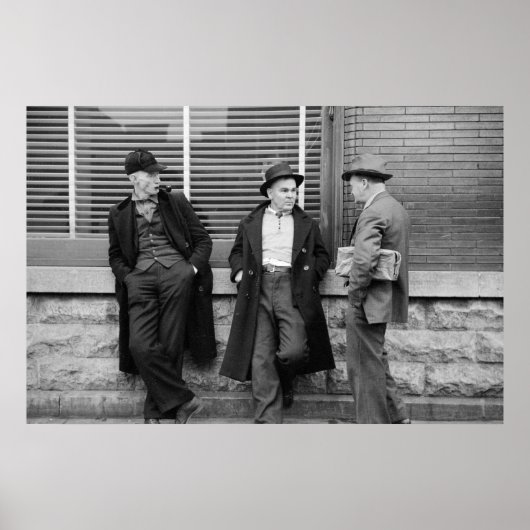 Arbeitslose Bergleute Poster (Vorne)