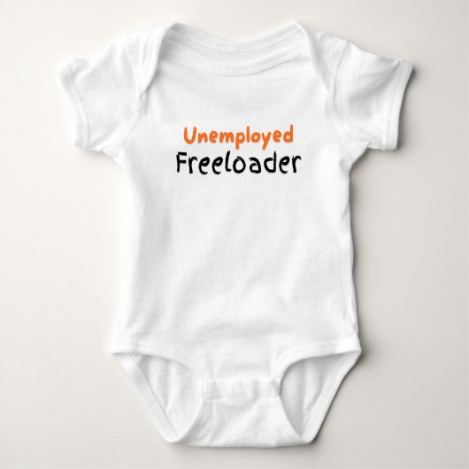 Arbeitslose Freeloader Funny Baby Kinder Teens Kin Baby Strampler (Vorderseite)