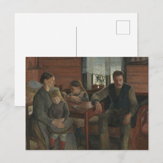 Arbeitslose Postkarte (Vorne/Hinten)