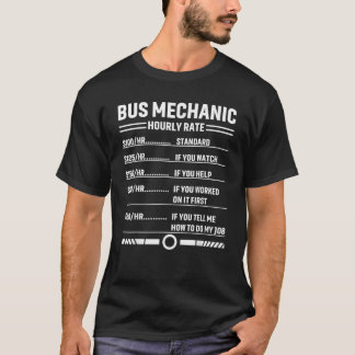 Arbeitslosengeld für Busse Mechanische Stundensätz T-Shirt