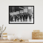 Arbeitslosenparade NYC 1909 Poster (Küche)