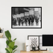 Arbeitslosenparade NYC 1909 Poster (Heimbüro)