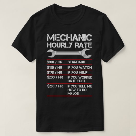 Arbeitslosenquote bei sonniger Mechanik T-Shirt (Design vorne)