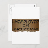 ARBEITSLOSIGKEIT IN ARIZONA POSTKARTE (Vorne/Hinten)
