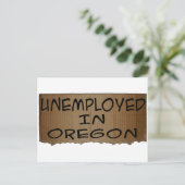 ARBEITSLOSIGKEIT IN OREGON POSTKARTE (Stehend Vorderseite)