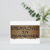 ARBEITSLOSIGKEIT IN TENNESSEE POSTKARTE (Stehend Vorderseite)