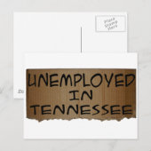 ARBEITSLOSIGKEIT IN TENNESSEE POSTKARTE (Vorne/Hinten)