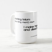 ArbeitsMamas: Ich mache Menschen… und Fristen Kaffeetasse (Vorderseite Links)