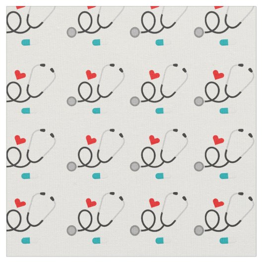 Arbeitsmaterial für niedliche Krankenschwestern Stoff (Nahaufnahme)