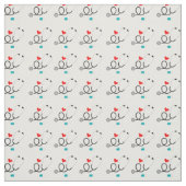 Arbeitsmaterial für niedliche Krankenschwestern Stoff (Muster)