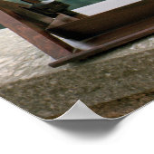 Arbeitsmodell einer Olivenpresse Poster (Ecke)