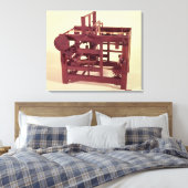 Arbeitsmodell eines Sitzes Leinwanddruck (Insitu (Schlafzimmer))