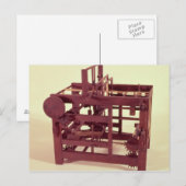 Arbeitsmodell eines Sitzes Postkarte (Vorne/Hinten)