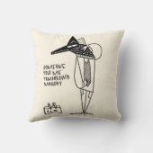 Arbeitsmontag beschäftigt müde kissen (Rückseite)