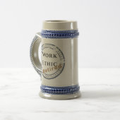 Arbeitsmoral: Ruhestand Bierglas (Vorderseite Links)