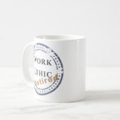 Arbeitsmoral: Ruhestand Kaffeetasse (Vorderseite Links)