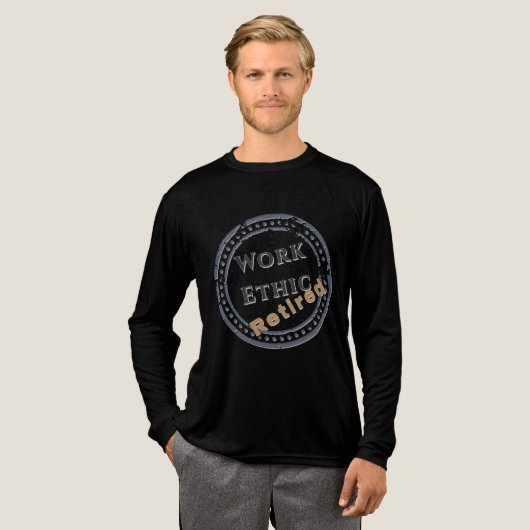 Arbeitsmoral: Ruhestand Tri-Blend Shirt (Volle Vorderseite)